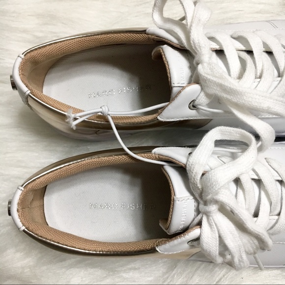 Marc Fisher Rose Gold Xena Platform Sneakers - Picture 8 of 8